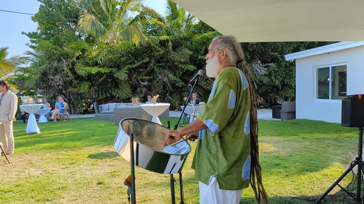 Steel Drum Player at The Oasis