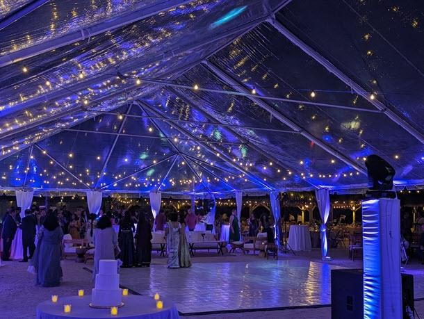 Dance under the tent